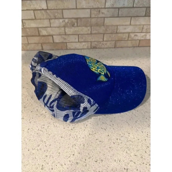 Disney Parks Finding Dory Blue‎ Adult Hat Cap "I'm Having A Dory Moment" Nemo - Picture 2 of 4